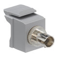 Leviton FIBER OPTIC CONNECTOR ADPT QP ST MM GY 41084-SGF